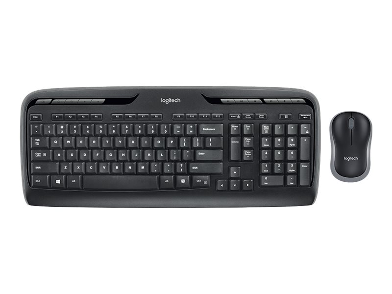 Logitech Wireless Combo MK330 - juego de teclado y ratón - español - negro