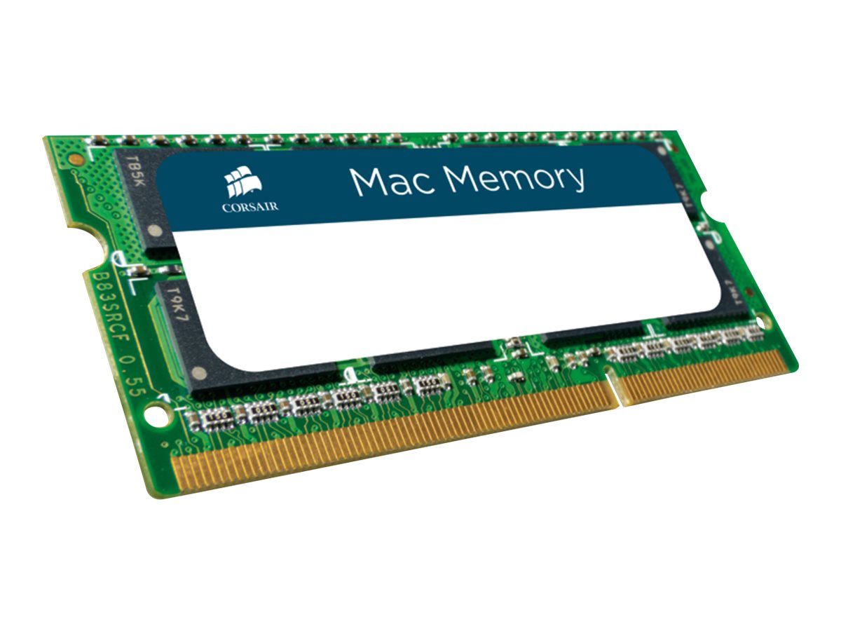 CORSAIR Mac Memory - DDR3 - módulo - 8GB - SO DIMM de 204 espigas - 1600 MHz / PC3-12800 - sin búfer