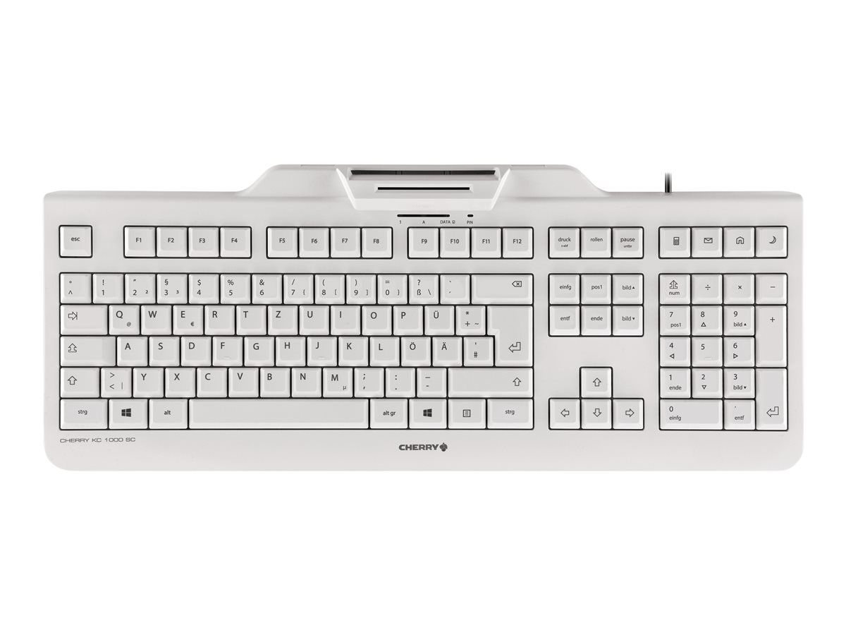 CHERRY KC 1000 SC - teclado - español - gris pálido