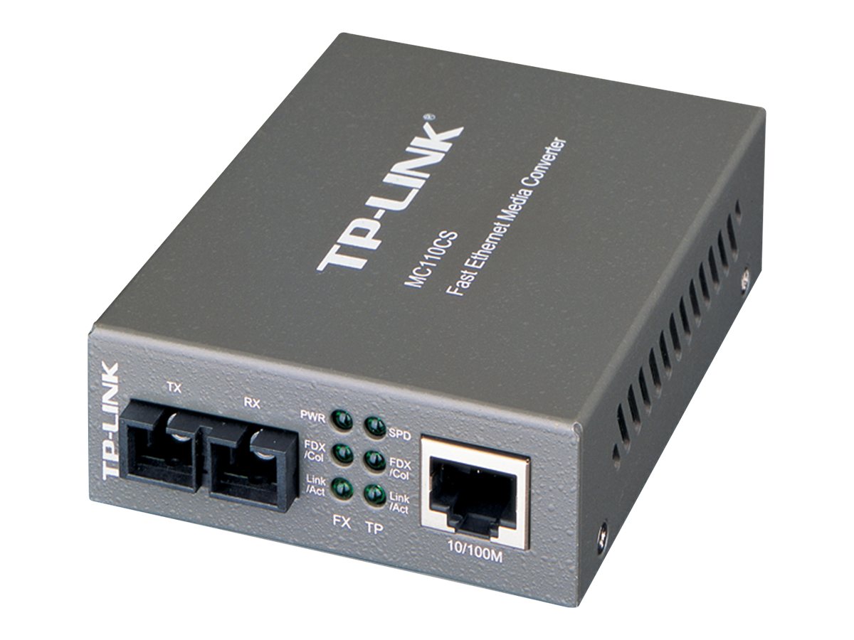 TP-Link MC110CS - conversor de soportes de fibra - 10Mb LAN, 100Mb LAN