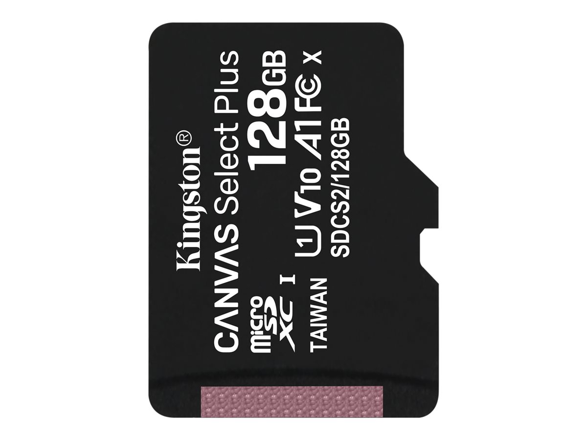 Kingston Canvas Select Plus - tarjeta de memoria flash - 128GB - microSDXC UHS-I