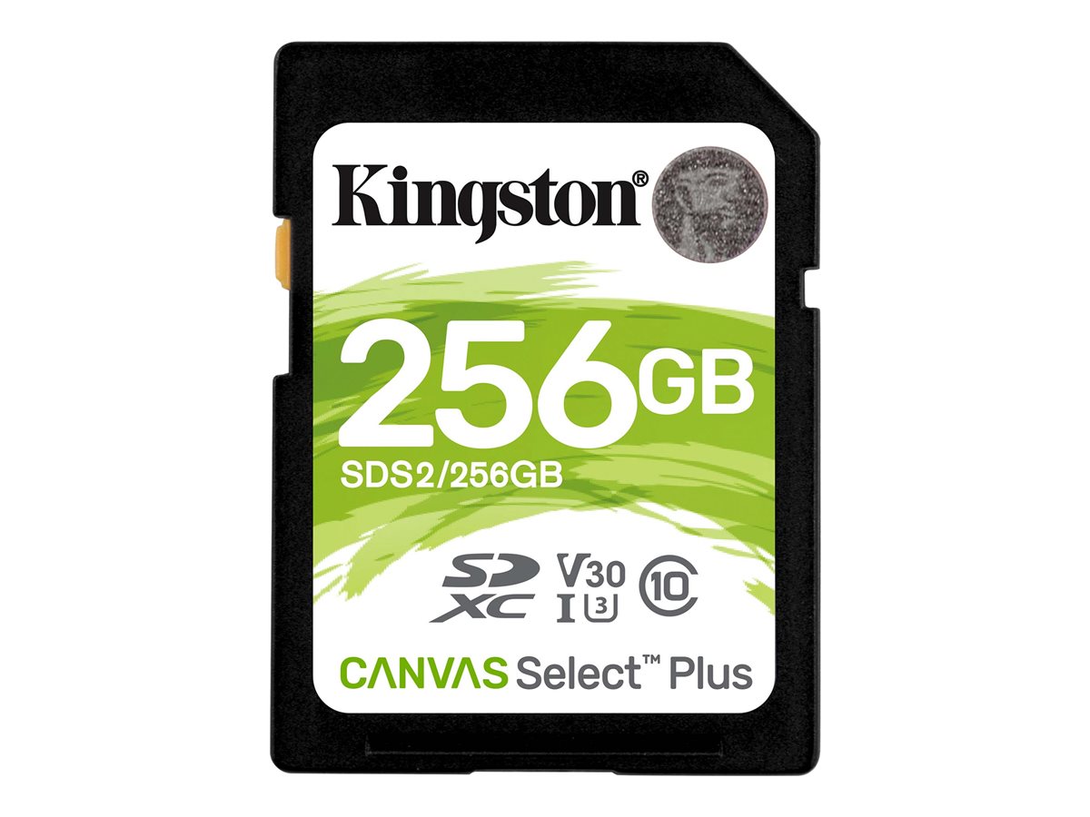 Kingston Canvas Select Plus - tarjeta de memoria flash - 256GB - SDXC UHS-I