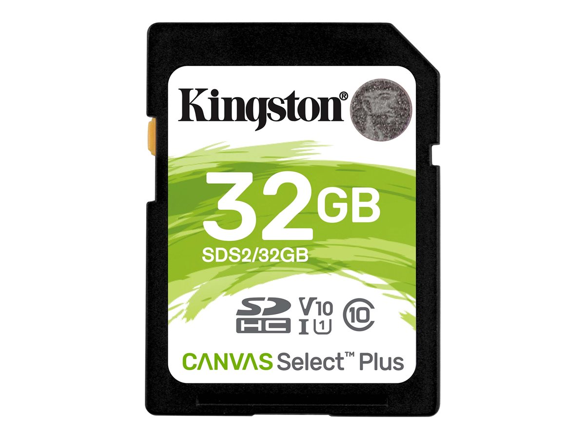 Kingston Canvas Select Plus - tarjeta de memoria flash - 32GB - SDHC UHS-I