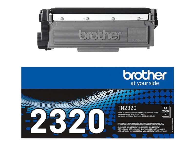 Brother TN2320 - negro - original - cartucho de tóner