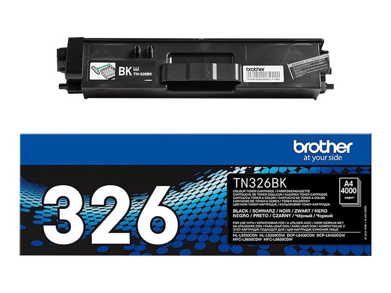 Brother TN326BK - negro - original - cartucho de tóner