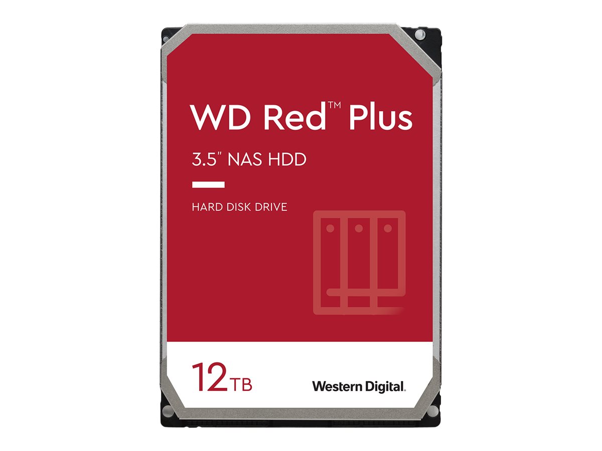WD Red Plus NAS Hard Drive WD120EFBX - disco duro - 12TB - SATA 6Gb/s
