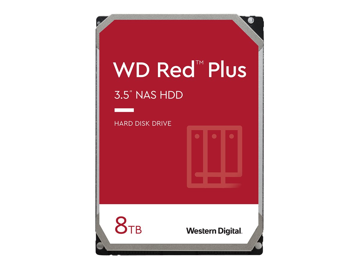 WD Red Plus NAS Hard Drive WD80EFBX - disco duro - 8TB - SATA 6Gb/s