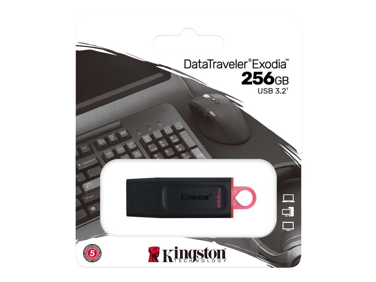 Kingston DataTraveler Exodia - unidad flash USB - 256GB